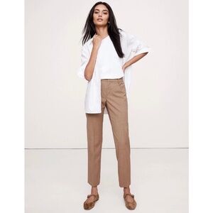 Banana Republic Siena Slim Straight Ankle Italian Wool Pants Women's Size 12